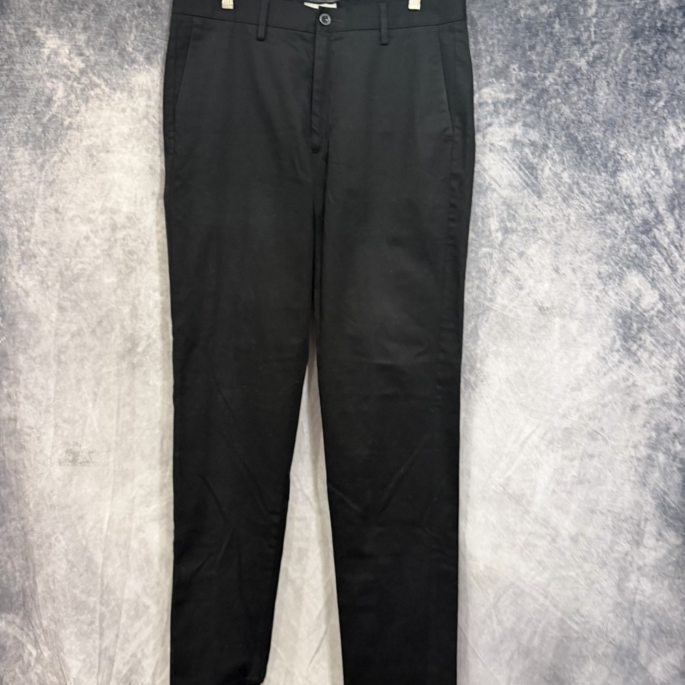 Dockers Men's 34x36 Black Slim Fit Stretch Pants Chino Flat Front Cotton